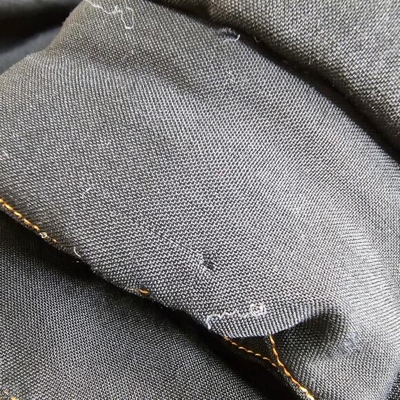 Go Silk For L'Zinger Vintage Silk Black Utility Jacket Size 1 *FLAWS* - Picture 11 of 15